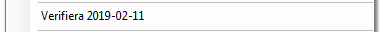 5. Verifiera 2019-02-11