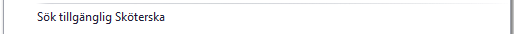 4. Sök tillgänglig Sköterska